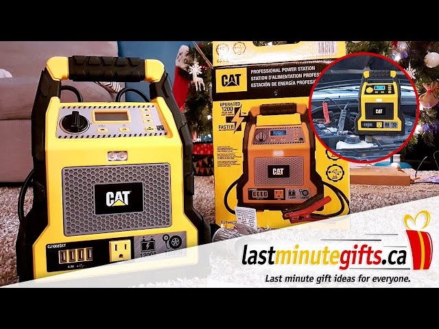 CAT 1200 Peak Amp Professional Power Station Jump Starter - 120 PSI Air  Compressor - USB Charger 