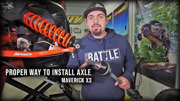 How to remove/install/fully seat driver side axle on Can-Am Maverick X3