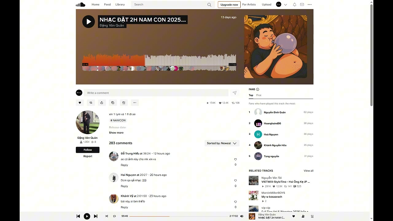 NST ĐẶT 2H NAM CON | FULL TRACK NAM CON REMIX