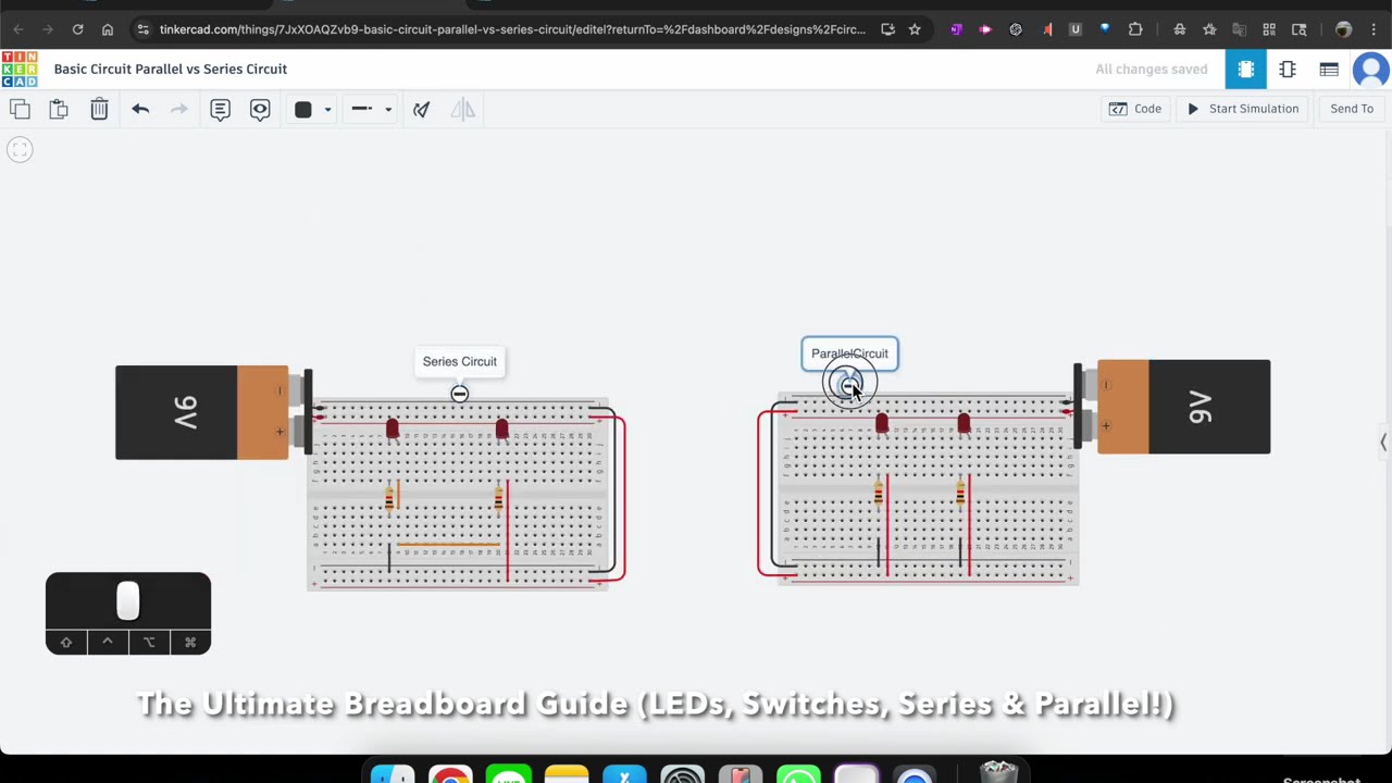 TinkerCAD LabThe Ultimate Breadboard Guide LEDs, Switches, Series & Parallel