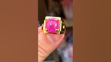 Nhẫn nam vàng 10k đá ruby tự nhiên Lục Yên 8,5ct [ HV2112i-3 ] giá 23 triệu - 0921400999