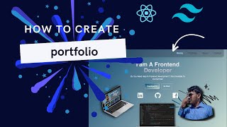 How to create a portfolio using react and tailwind css | part#01