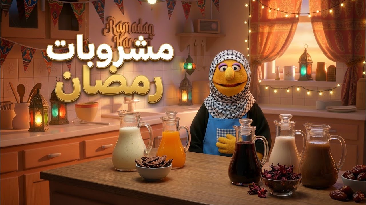 زمان قبل العصاير الجاهزة… كنا نعمل مشروبات رمضان بإيدينا♥️🤲🏻