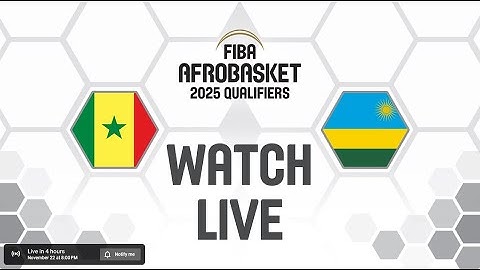 LIVE - Senegal v Rwanda | AFROBASKETBALL