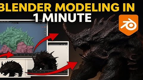  Blender Modeling in 1 Minute – Why Does This Look So Satisfying?! 