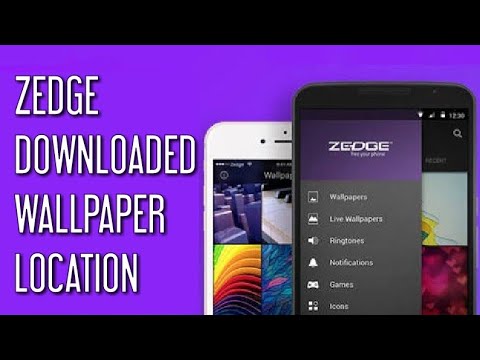 Zedge Wallpaper Download Location - YouTube
