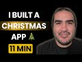 Building a Christmas Card App in Public (No Code) 🎄 | Day 20 Mobile App Challenge