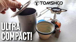 My ULTRACOMPACT loadout: TOMSHOO 900ml Titanium Pot, Stove & XCup (AllinOne!)