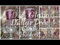 #DIYGlam Dollar Tree Glam Candle Holders | 2021 #ModPodge DIY Ideas!!