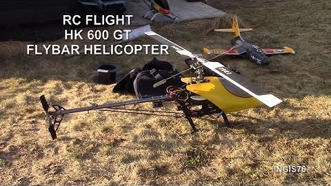 RC FLIGHT HK 600 GT FLYBAR HELICOPTER NITTEDAL NORWAY