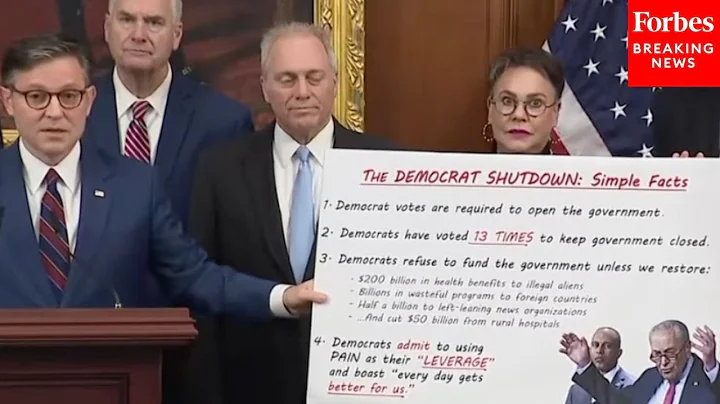 Johnson Brings Out Graphic Showing &#039;Simple Facts About The Democrat Shutdown&#039; Inspired By His Son
