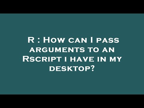 R : How