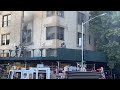 Firefighters battling fire in the Bronx