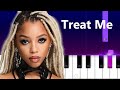 Chlöe - Treat Me  | Piano Tutorial