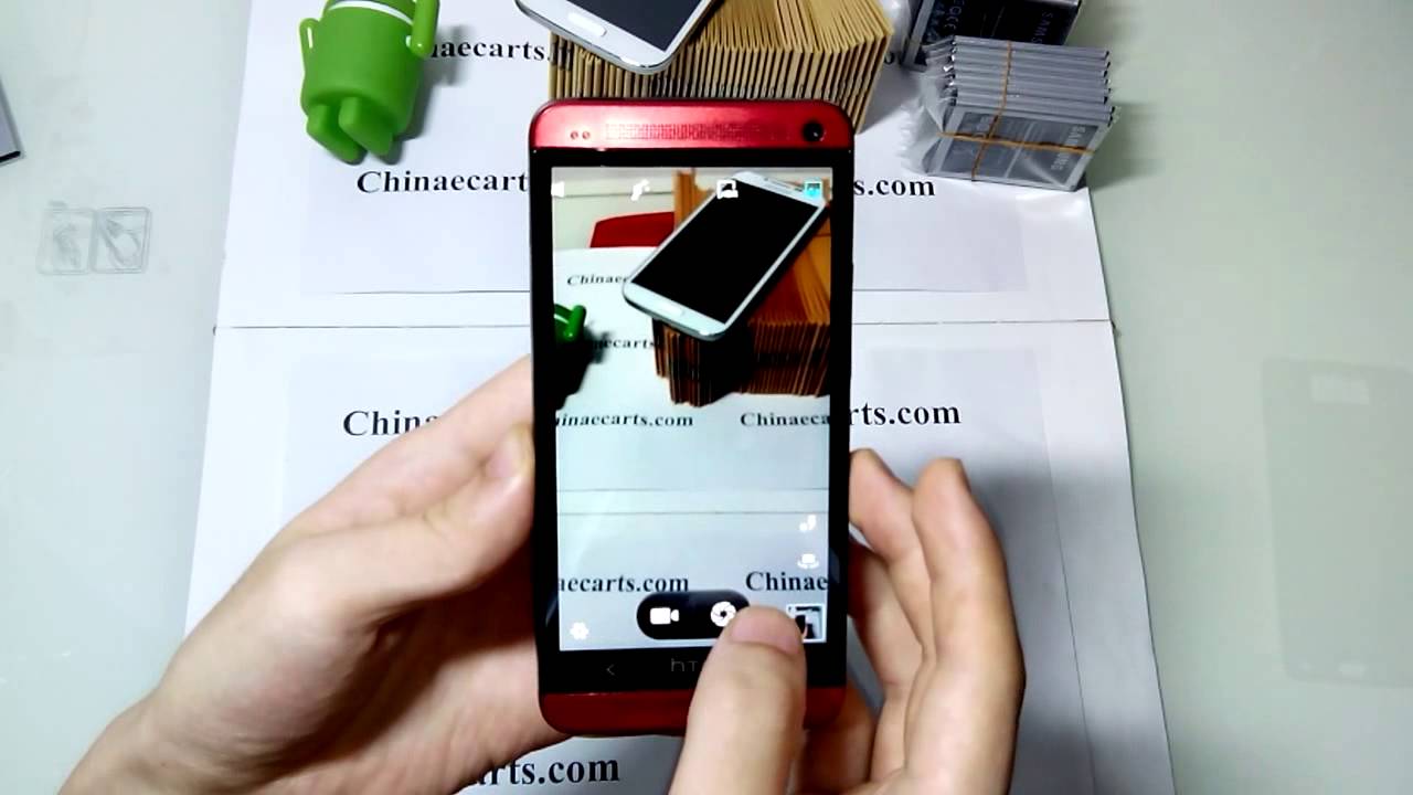 HTC ONE MTK6589T 1920x1080 Red Color First Hands-on(350USD) - YouTube