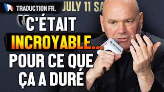 Dana White r&eacute;agit aux dingueries Conor McGregor et Paddy Pimblett vs Benoit St-Denis - UFC 329