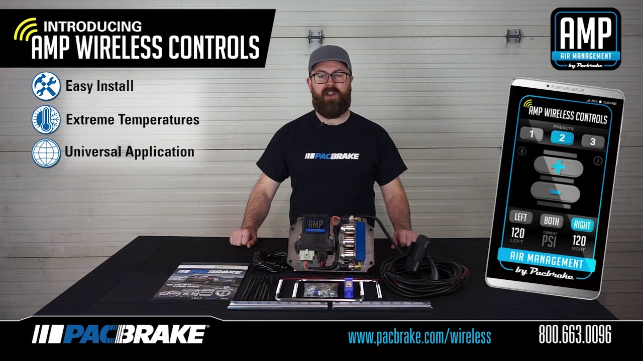 PacBrake AMP Wireless Air Spring Controls Alligator Performance YouTube