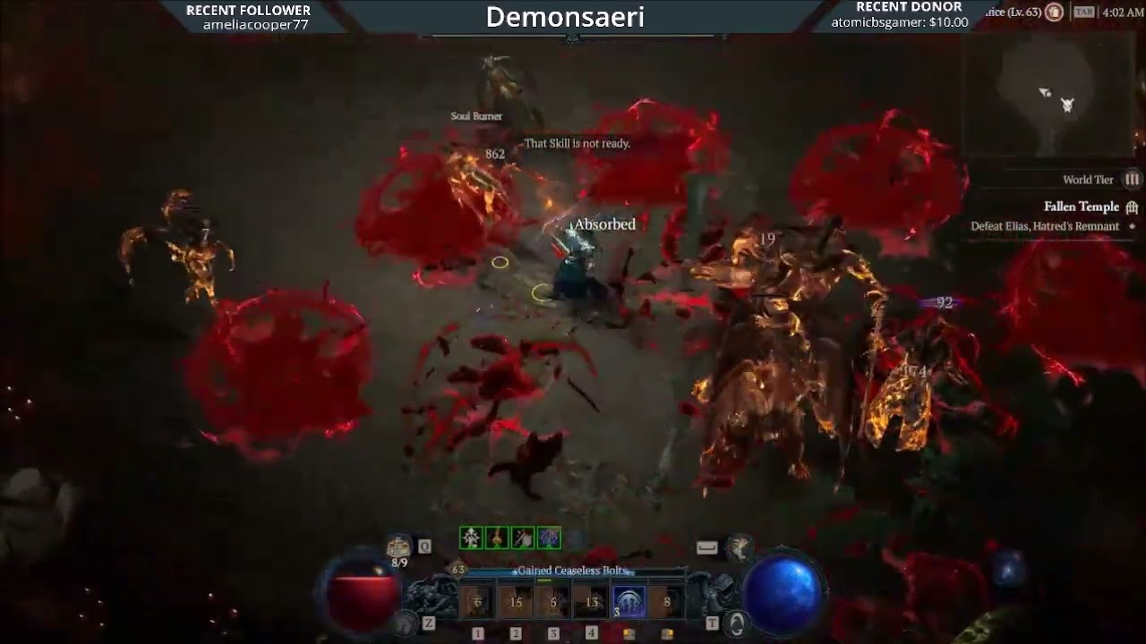 Diablo 4 - Tier 4 Capstone Dungeon Dominated - Arc Lash Sorcerer