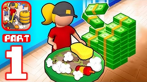 Clean it! - Gameplay Walkthrough Part 1 Tutorial Restaurant Cleaning Management (iOS,Android)