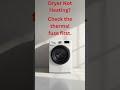 Dryer Not Heating? Try this first.