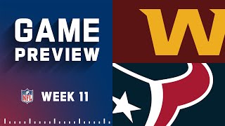 Washington Commanders vs. Houston Texans | 2022 Week 11 Game Preview Profile