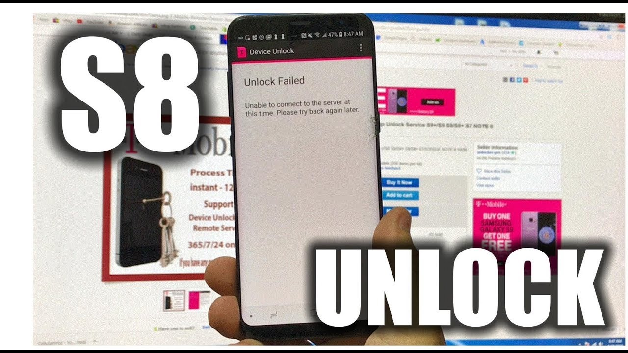 Best Way To Unlock Samsung Galaxy S8 From T Mobile Youtube