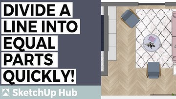 Dividing a Line into Equal Segments in SketchUp Without Using the Tape Measure or a Calculator!
