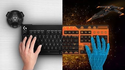 Logitech’s Bridge kit uses the Vive tracker to bring keyboards into VR
