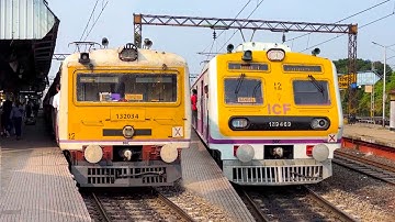 🔥Ultimate Train Spotting at Konnagar Station: Unique Model EMU Trains Arrival & Departure