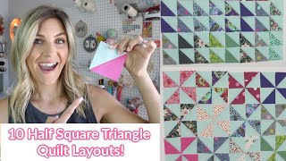 10 Awesome Half Square Triangle Quilt Layouts! by Melanie Ham 152,660 views 3 years ago 12 minutes, 5 seconds