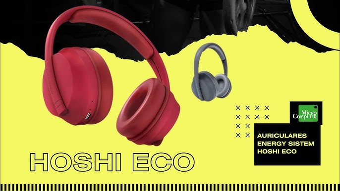 Auriculares diadema Bluetooth Energy Sistem Hoshi ECO Rojos -  457557Puntronic