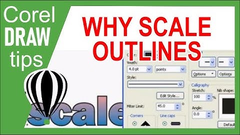 Scaling the outline in CorelDraw