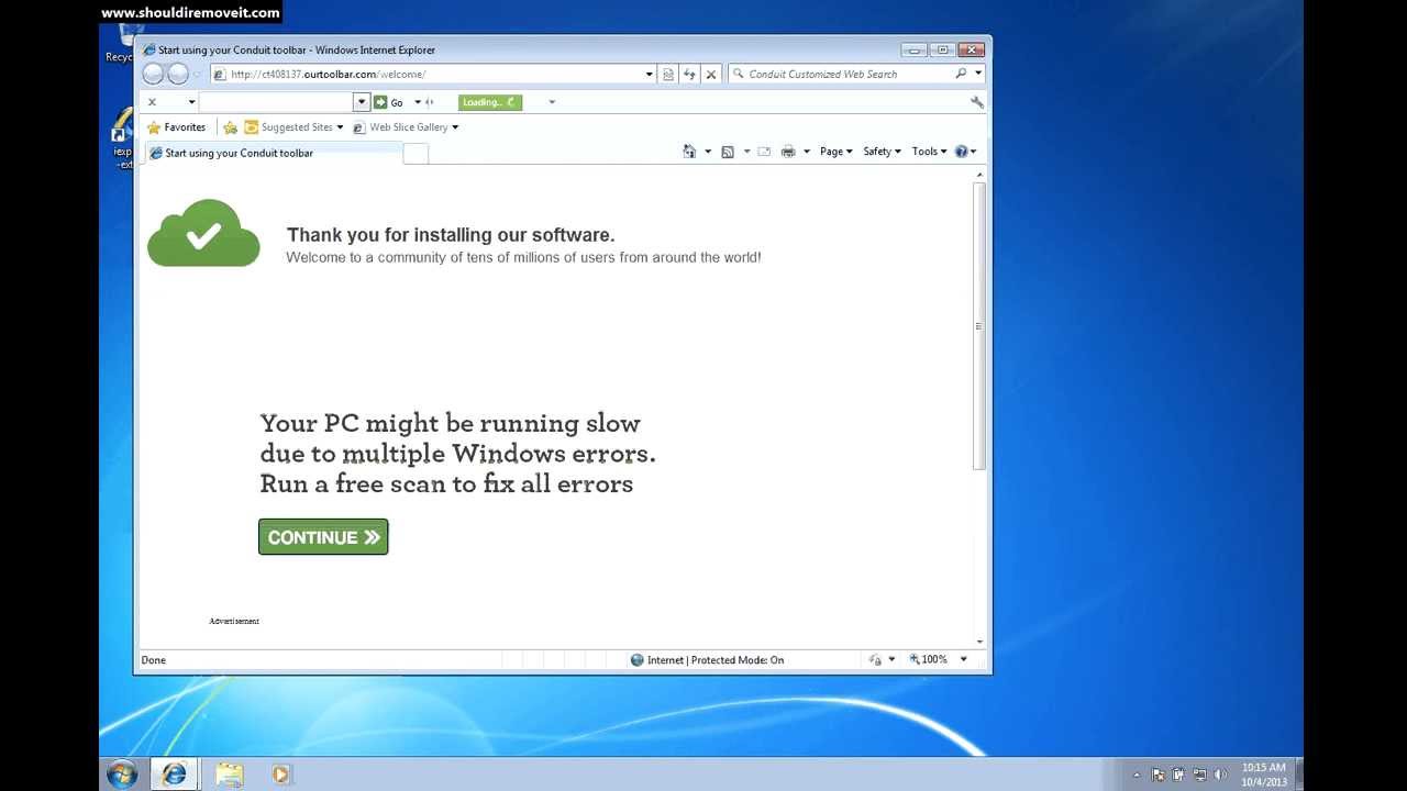 How To Remove Uninstall Search Protect By Conduit YouTube