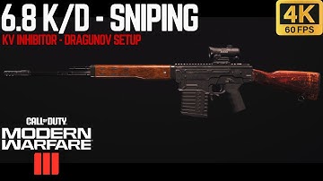 The *NEW* DRAGUNOV setup is crazy for sniping in Stash house Multiplayer  #kvinhibitor #cod #sniper