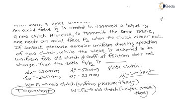 Mastering the Numerical 27: Single plate clutch| Design of Brakes and Clutches | GATE Machine Design