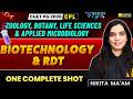 CUET PG 2026 | Biotechnology &amp; RDT One Shot Revision | Zoology, Botany, Life Sciences &amp; Microbiology