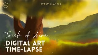 Digital Art: TOUCH OF SHINE | Digital Art Tutorial | For Beginners screenshot 1