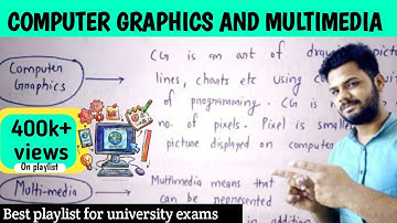 Introduction to Computer Graphics and Multimedia | Lec-1 | Interactive and passive computer graphics