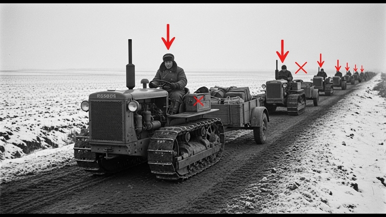 Немцы смеялись над старым советским трактором… пока 41 их танк внезапно не остановился