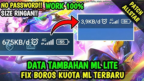 Data Fix Boros Kuota ML Terbaru Patch Allstar | Data ml lite | Data Fix bug ml