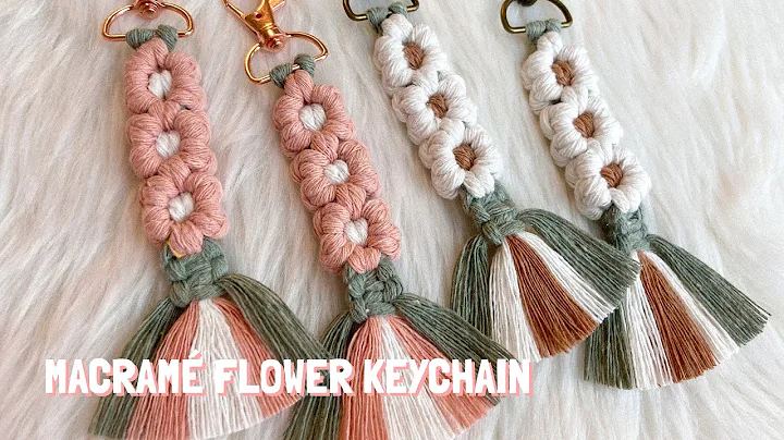DIY Macrame Flower Keychain Tutorial