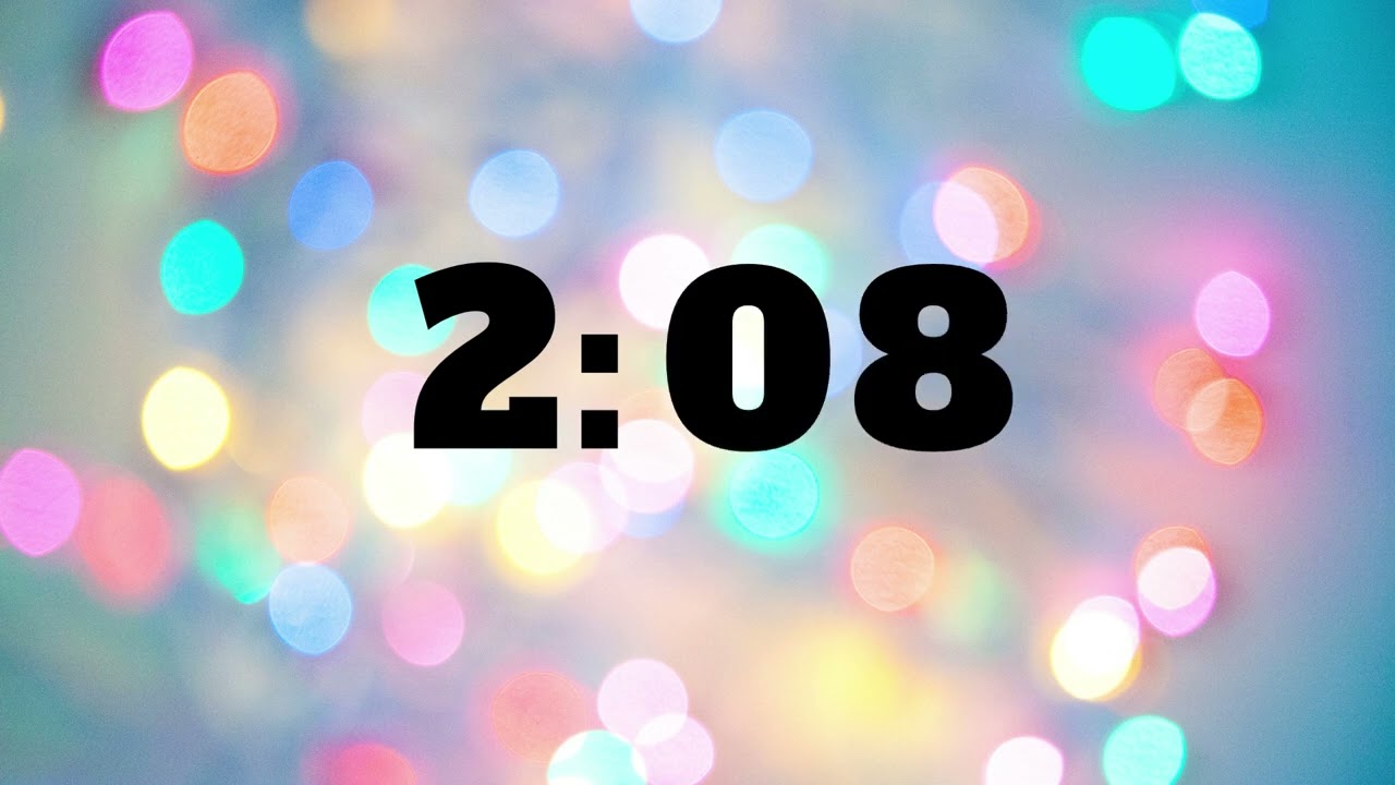 Rainbow Glitter Sparkle 5 minute timer