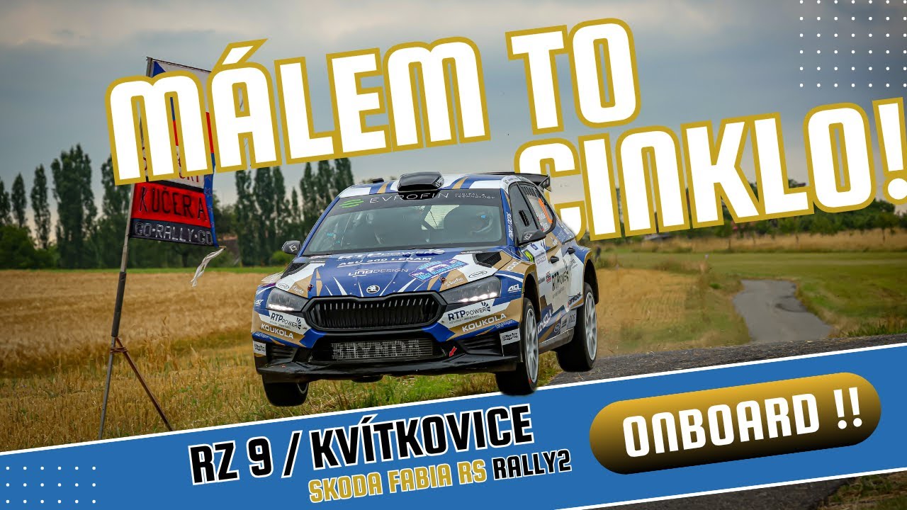 MÁLEM TO CINKLO! | 52. Rally Bohemia 2025 (RZ9 - Kvítkovice) | Kundlák - Baran | ONBOARD
