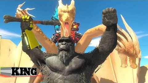 ARBS Battle SHIN GODZILLA Size Comparison VS Mechagodzilla + KING GHIDORAH + Kong Gauntlet - ARBS