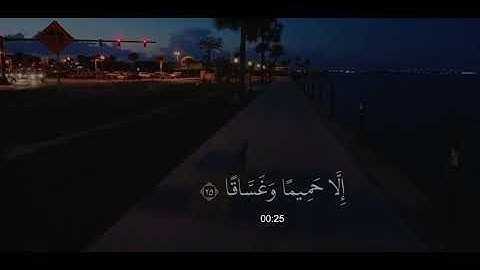 لَّا يَذُوقُونَ فِيهَا بَرْدًا وَلَا شَرَابًا سورة النبإ - الآية 24🤎🤎