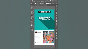 Long drop shadow in illustrator #illustrator #shorts #shortvideo #photoshop #viral #viralvideo