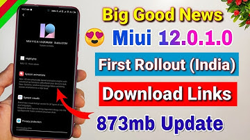 Miui 12.0.1.0 India Stable Update is rolling out | Miui 12 stable update for Redmi K20, note 8, 7