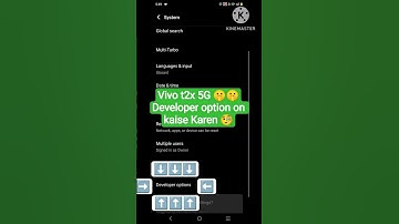 Vivo t2x 5G developer option setting 💯 #vivodeveloper #shorts