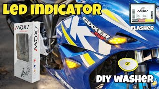 Suzuki Gixxer SF LED Indicator Upgrade | Flush Indicators + DIY Brackets