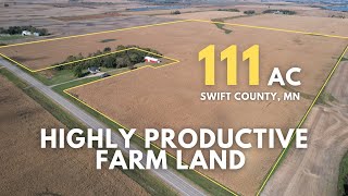 111 Acres in Swift County, MN For Sale! | 82.8 CPI Farm Land